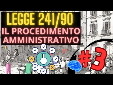 TI PREPARO AL CONCORSO PUBBLICO:  IL PROCEDIMENTO AMMINISTRATIVO - LEGGE 241/90 |  Lezione 3