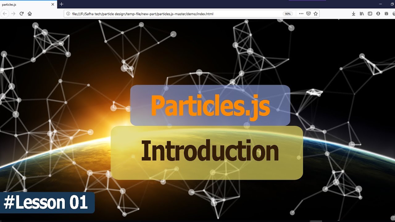 Want to Create Particles With JS | Particles.js Introduction | Safhatech