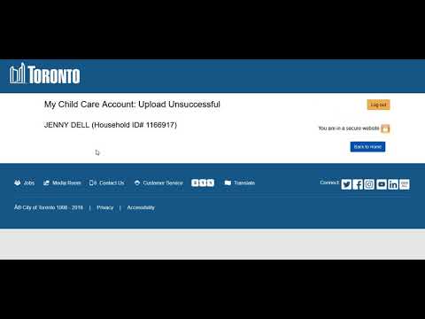 How to Upload Documents onto the My Child Care Account