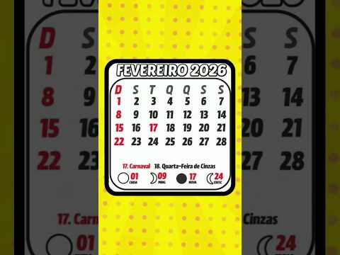 Vídeo: Calendário 2026 fevereiro: perguntas e respostas