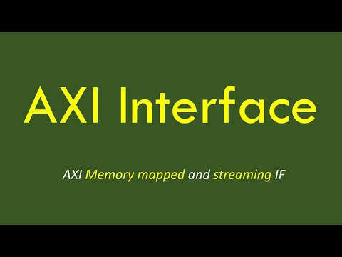 The AXI Protocol, AXI MM and AXI Streaming Interfaces [English]