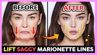 ✨ FACELIFT FOR HEAVY SAGGY LOWER FACE MASSAGE | REMOVE MARIONETTE LINES & SAGGING JOWLS, ANTI-AGING