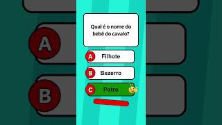Quiz animal #quiz #animals #perguntas