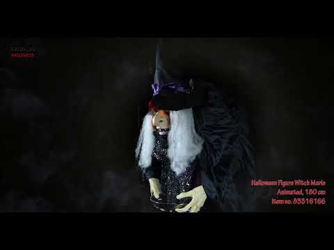 EUROPALMS Halloween Figur Hexe Marie, animiert, 180cm