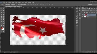 Photoshopta Türkiye haritasına bayrak ekleme, temel photoshop dersleri