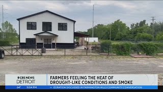 Michigan farmers already facing drought-like conditions now dealing with smoke
