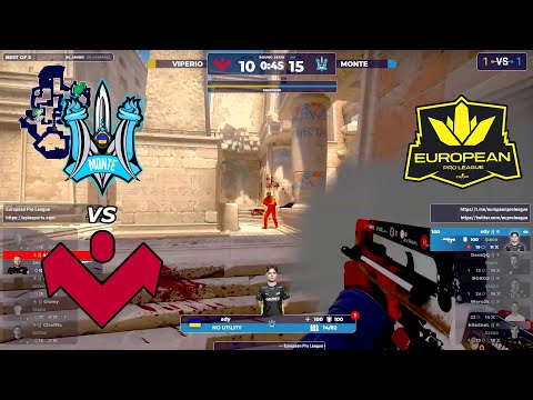 SDY NEWCLAN?! Monte vs Viperio - HIGHLIGHTS - ANUBIS - European Pro League Season5 CSGO 2023.