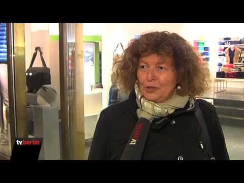 Fußgängerstau auf der Berliner Friedrichstraße