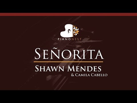 Shawn Mendes, Camila Cabello - Senorita - HIGHER Key (Piano Karaoke / Sing Along)