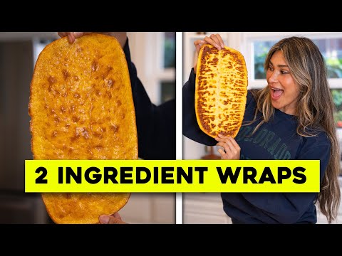 2 INGREDIENT WRAPS! Low Carb + High Protein