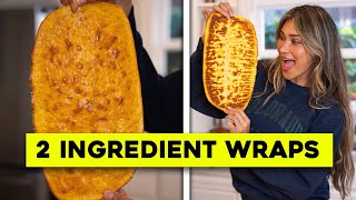 2 INGREDIENT WRAPS! Low Carb + High Protein
