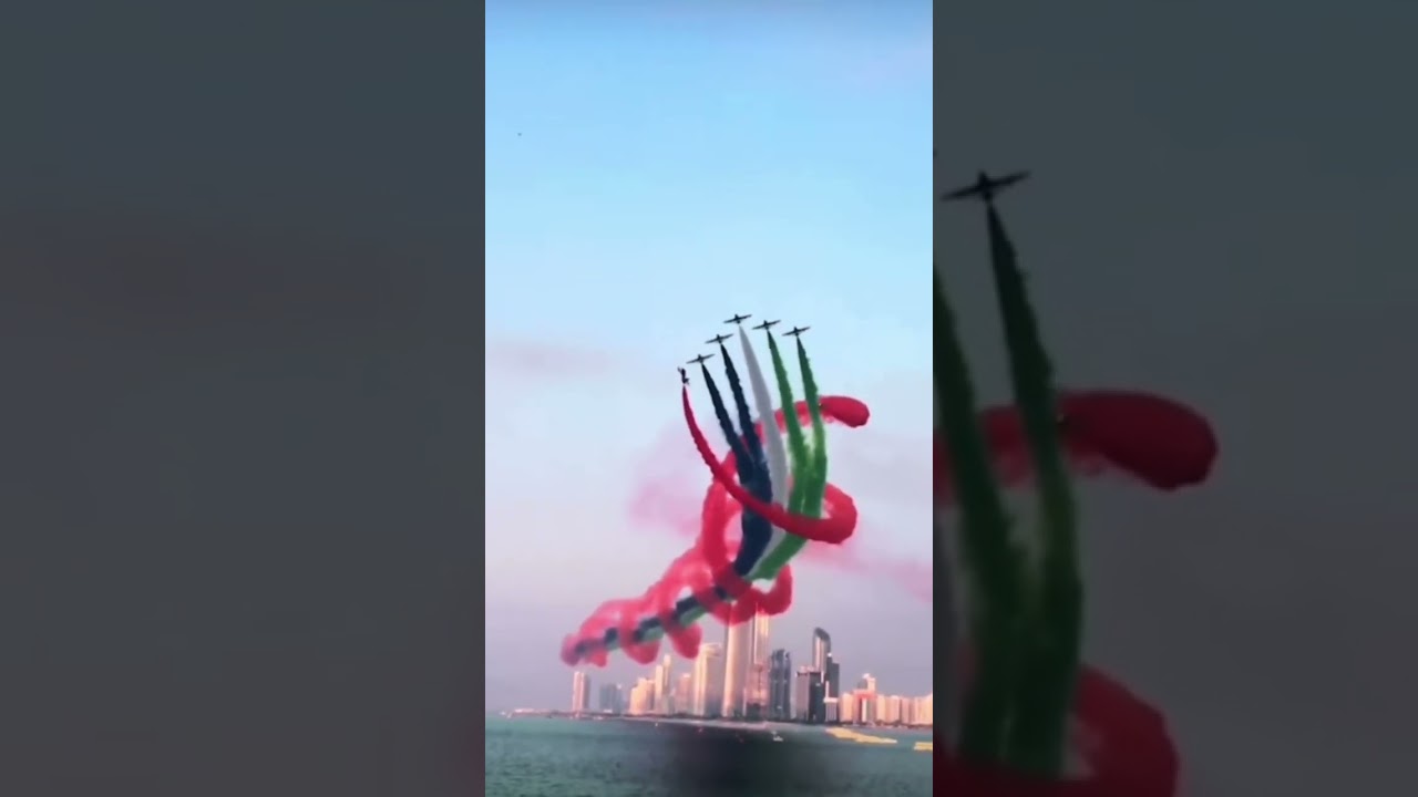 UAE 🇦🇪 flag day air show in Dubai #shorts #uae