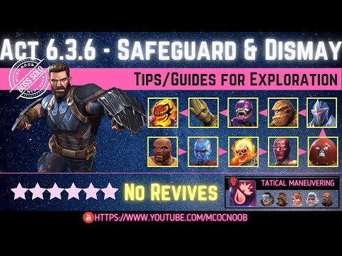 MCOC: Act 6.3.6 - Safeguard, Dismay & Force of Will  - Tips/Guides - No Revives - Story quest