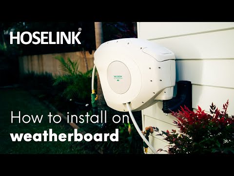 Hoselink Retractable Hose Reel Weatherboard Installation - Australia