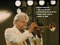 Maynard Ferguson - "I Can't Get Started" - Philippi, West Virginia - October 10, 1988