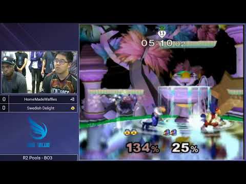 Shine 2017 SSBM - RNG | Swedish Delight (Sheik) vs. HomeMadeWaffles (Falco) - Melee Round 2 Pools