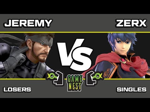 Game Nest Smash It Up: Jeremy (Snake) vs Zerx (Marth/Meta Knight) - Losers Round 4
