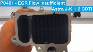 P0401 EGR Flow Insufficient  - Causes and fixes..Diesel EGR Cooler -1.6 CDTi vauxhall ford bmw audi,