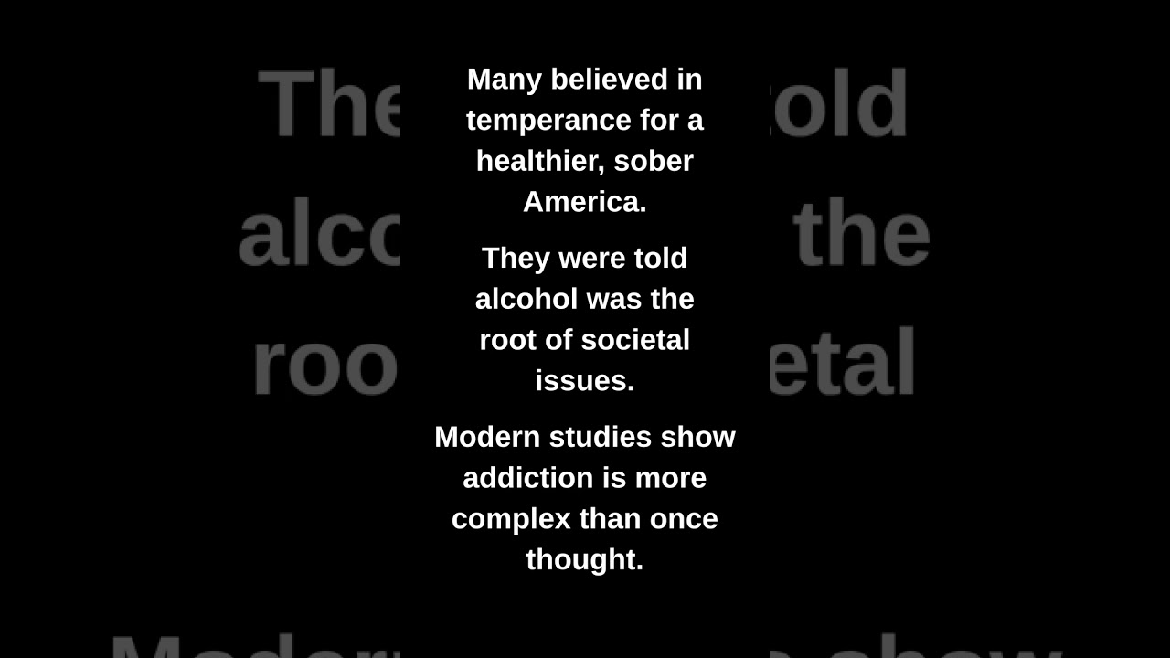 Many believed in temperance for a healthier, sober America.