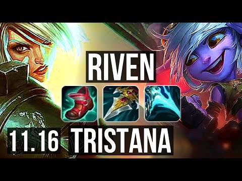 RIVEN vs TRISTANA (TOP) | 12 solo kills, 1.7M mastery, 500+ games | BR Master | v11.16
