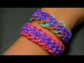 Как сделать браслет из резинок, видео No15. Rainbow Loom Bracelet new style ...
