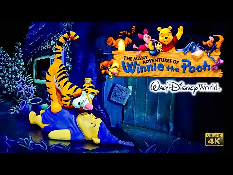 The Many Adventures of Winnie the Pooh On Ride Low Light 4K POV Walt Disney World 2024 03 03