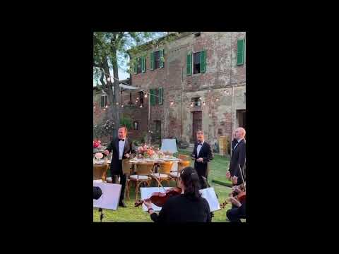 Singing Waiters For Weddings in Italy - The Florence Tenors @ Villa Cozzano Tuscany (Live Music)