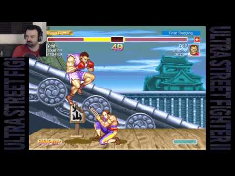 Ultra Street Fighter 2 Pro Controller Online MP pt1 - Rog vs. Vega