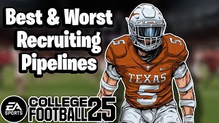 Best & Worst Recruiting Pipelines in Dynasty College Football 25