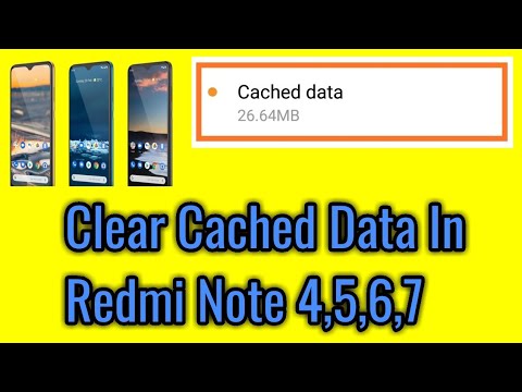 How to clear cached data in redmi note 4,5,6,7.