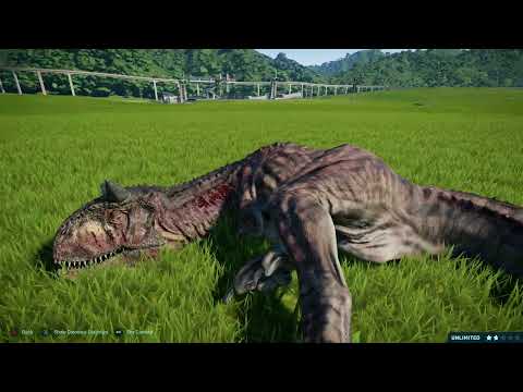 **Jurassic World Evolution: Acrocanthosaurus vs Carnotaurus**