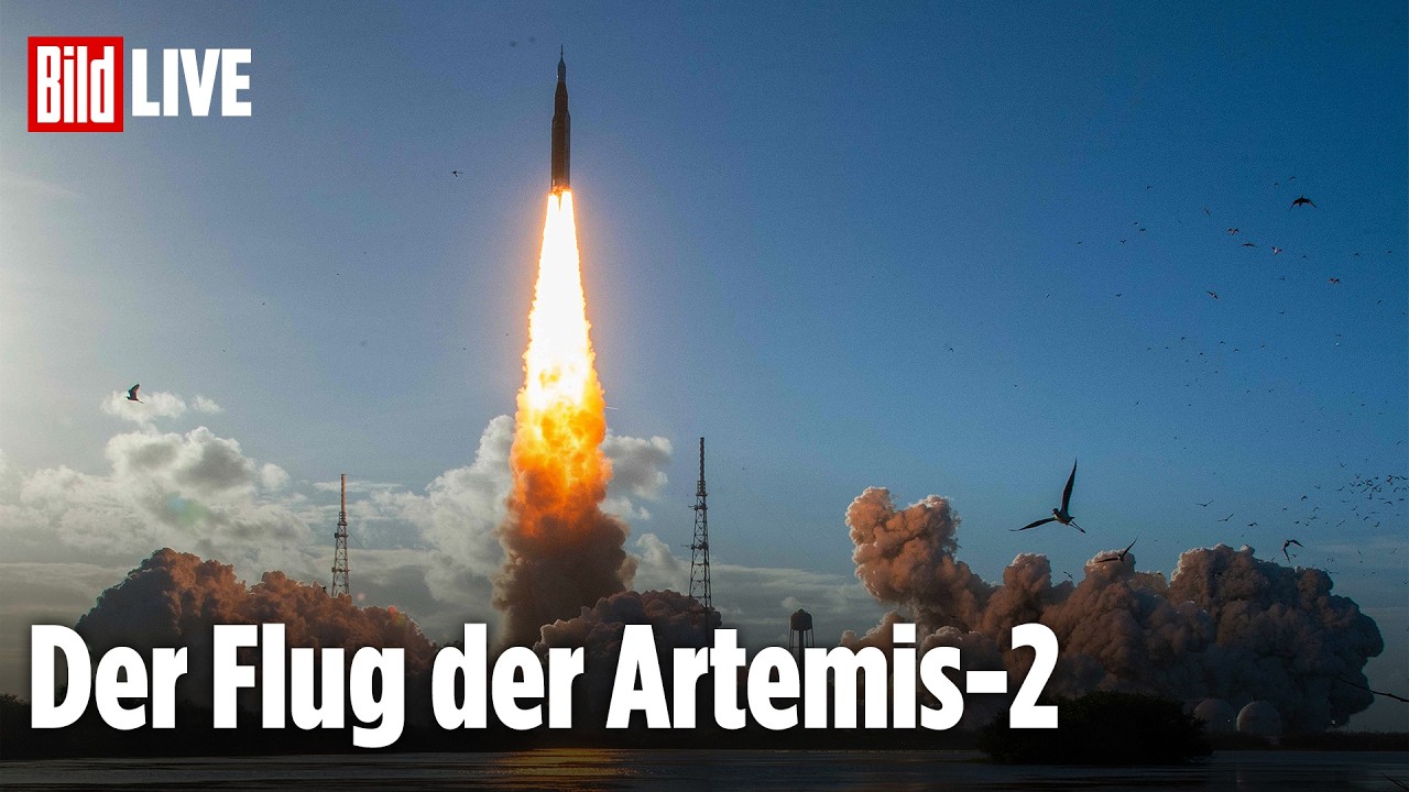 🔴 LIVE aus dem Weltall: Hier die Artemis-Astronauten zum Mond begleiten