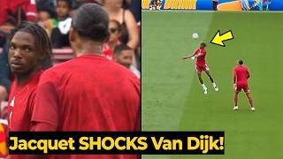 Look How Van Dijk Challenges Jeremy Jacquet in Training! 🔥