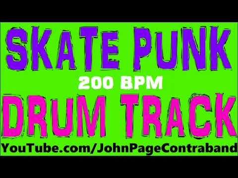 Skate Punk Drum Track 200 bpm Gallop Beat