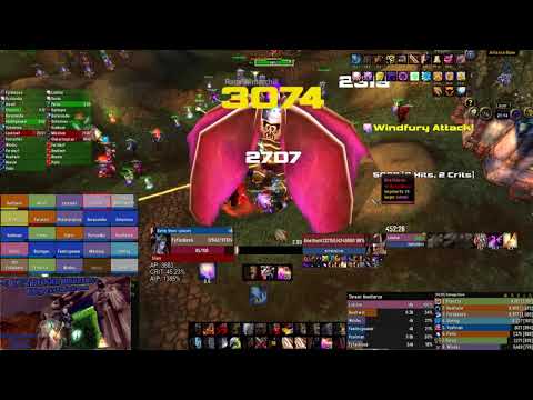 TBC ARMS Warrior - Mount Hyjal Anetheron 2800 DPS - Keyboard Warriors - Golemagg server