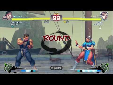 Uryo [Chun] vs Flying Apple [Ryu] Chible [Balrog] SSF4 Japanese Ranked Matches - TRUE-HD