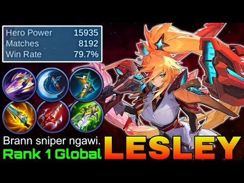8,100+ Matches Lesley Perfect Gameplay - Top 1 Global Lesley by Brann sniper ngawi. - Mobile Legends