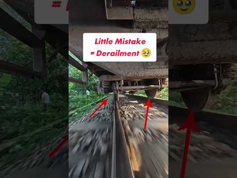 Old Train Wheel Sliding, Possibility of Derailment 🥹🧐#viral #derailment #Wheel #wheelsliding  #Train