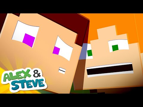 Blue Monkey - TRAPPED - Alex and Steve Life (Minecraft Animation)