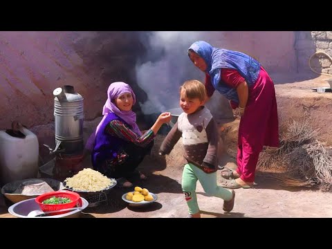 Cooking Gluelike Shola Afghani “Sticky Rice” | Village Vlog And Lifestyle