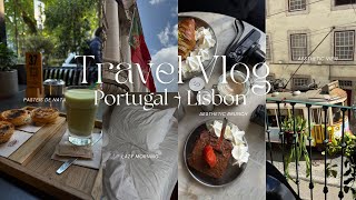 Lisbon 🇵🇹| Aesthetic Brunch | Pastéis de nata | Matcha … and a lot of rain ☔️ | Travel Diaries