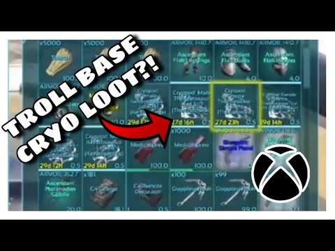 INSANE CRYOPOD LOOT | ARK UNOFFICIAL PVP XBOX