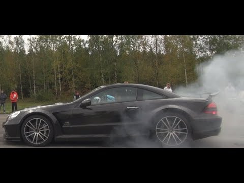 21 min 670 PS Mercedes SL65 AMG Black Series gegen ALLES! Trolle BMW M, Lamborghini und mehr!