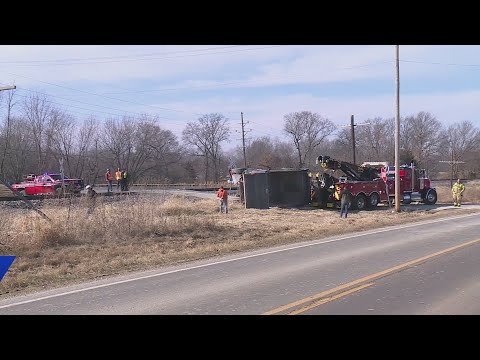 Train, dump truck collide in St. Charles County