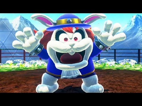 Super Mario Odyssey Movie Walkthrough Part 3 - Road to Sky Garden (Wooded Kingdom)