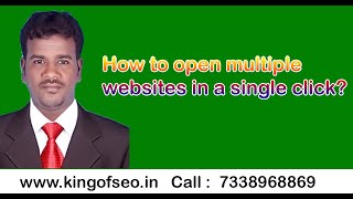 Download the video "How to open multiple websites in a single click? Using online tool | Kingofseo"