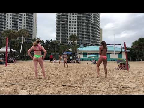 meghan murray 2022 EEVB 16’s singer island- finals game- blue top white flower bottoms