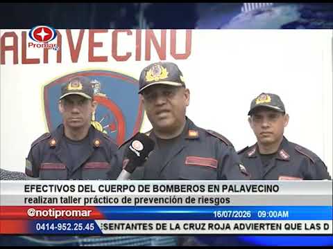 Efectivos del Cuerpo de Bomberos en Palavecino realizan taller práctico de prevención de risgos