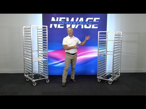 New Age 4337 Lifetime Series Roll-In Bun Pan Rack, heavy duty, (11) wide-angle runners