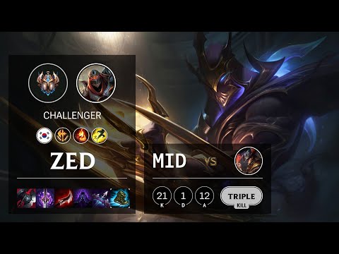 Zed Mid vs Twisted Fate - KR Challenger Patch 10.16